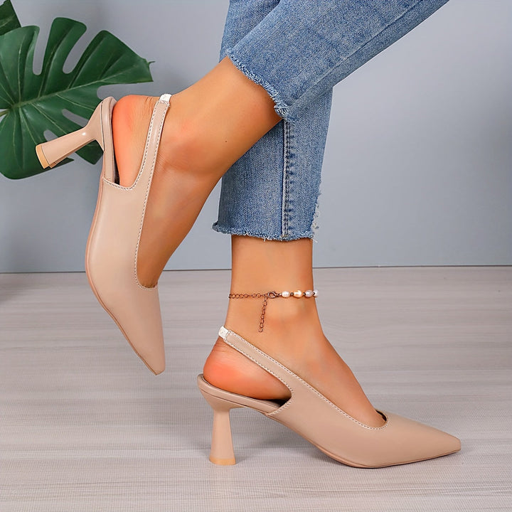 Sandra - Pointed Toe Slingback Stiletto Heels