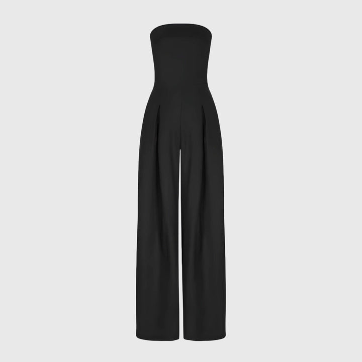 Alyssa - Wide Leg Strapless Jumpsuit