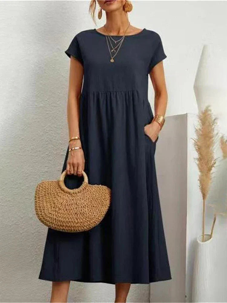 Saffron - Vintage Comfortable Summer Dress