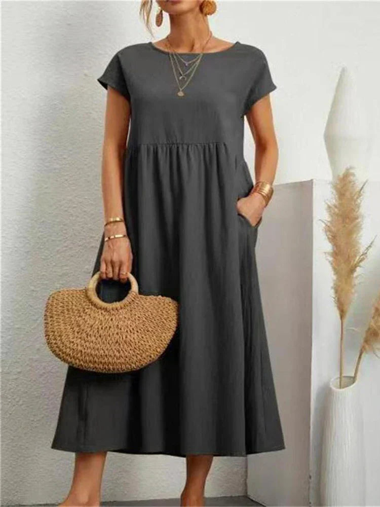 Saffron - Vintage Comfortable Summer Dress