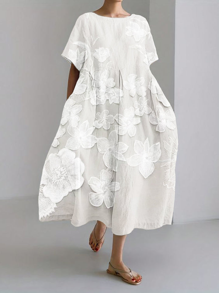 Mira™ | Embellished Floral Print Dress