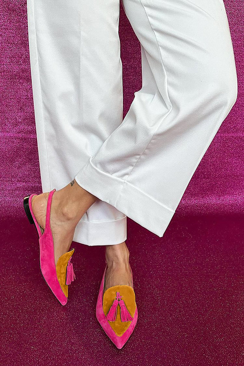 Quelia - Pointed Slingback with Tassels