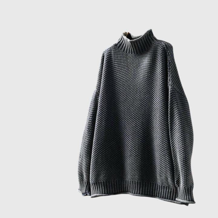 Amelia - Funnel Neck Knitted Jumper