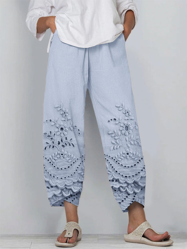 Amélie™ | Floral Print Trousers for a Stylish Look