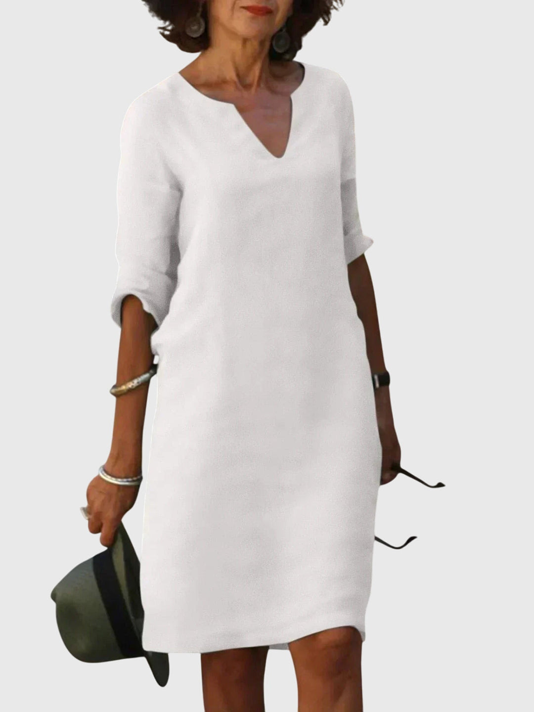 Chelsea - Casual V-Neck Dress