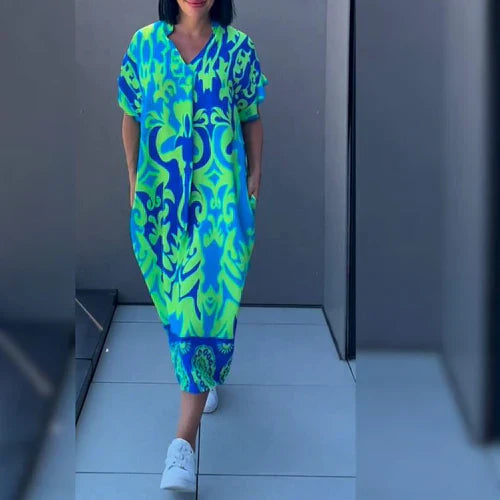Jessie - Elegant Dress with Print