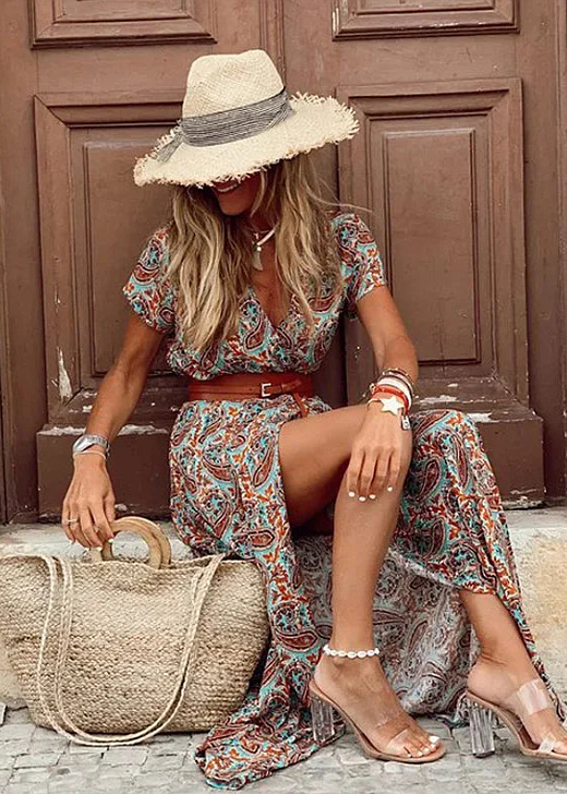 Sybella™ | Flowy Boho Maxi Dress