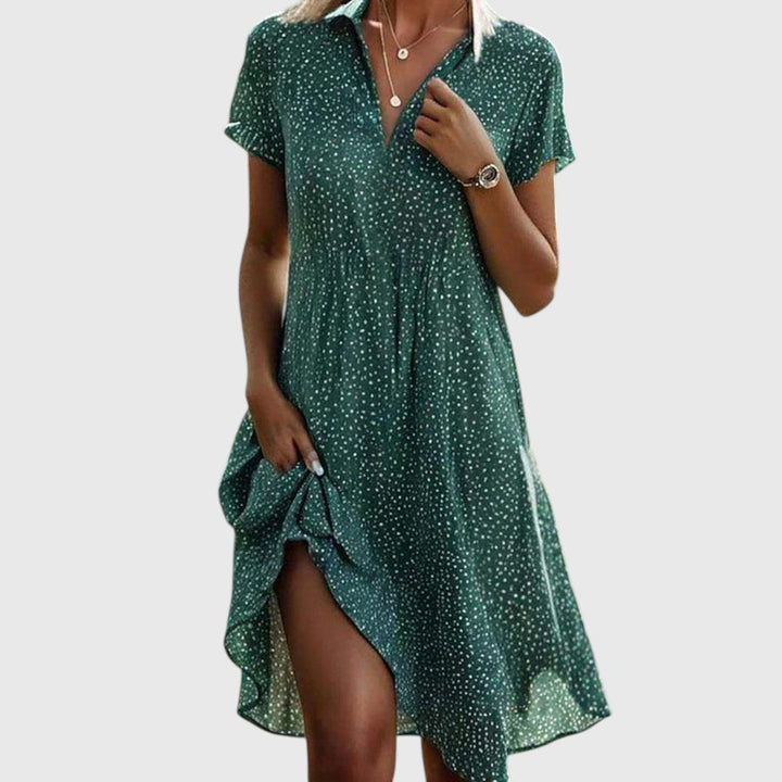 Jane - Short Sleeve Midi Dress