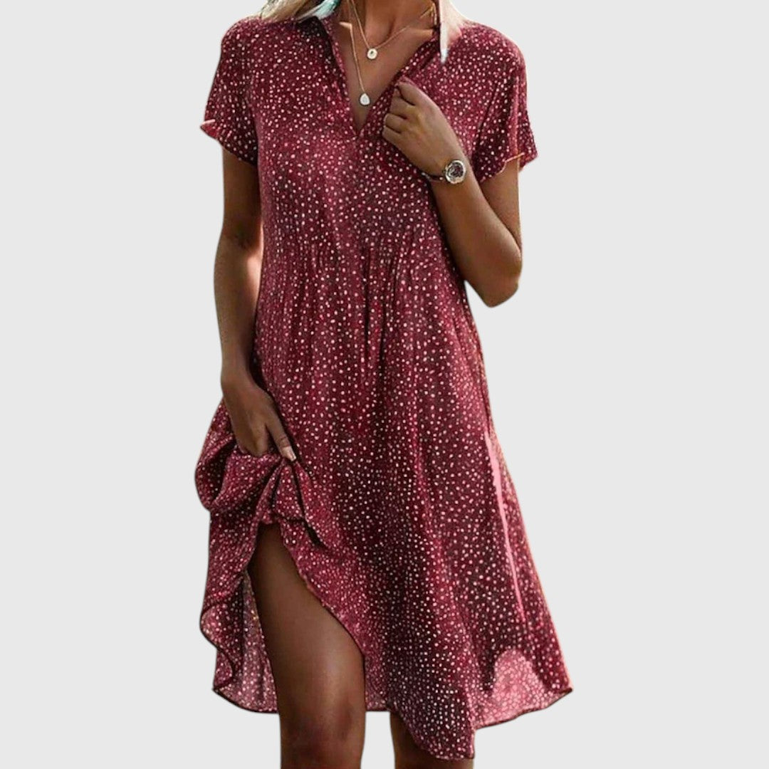 Jane - Short Sleeve Midi Dress