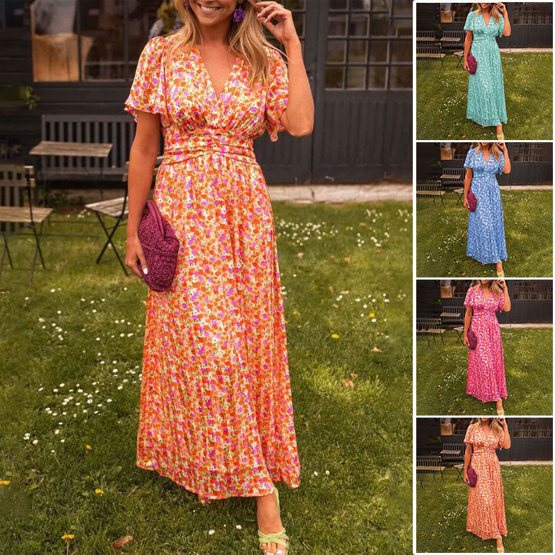 Emily - Classic V-Neck Dress