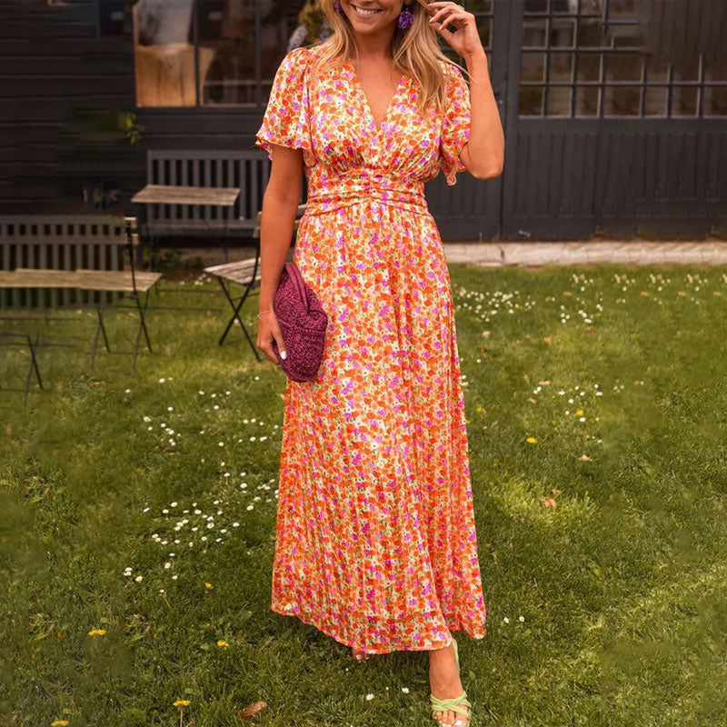 Emily - Classic V-Neck Dress