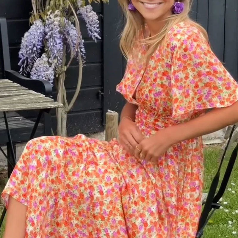 Emily - Classic V-Neck Dress