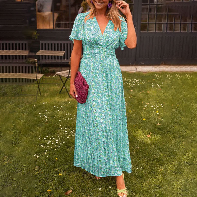 Emily - Classic V-Neck Dress