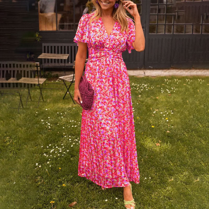 Emily - Classic V-Neck Dress