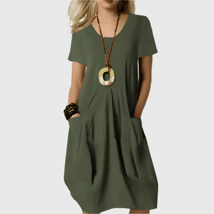 Erin - Elegant Dress With Tummy Coverage